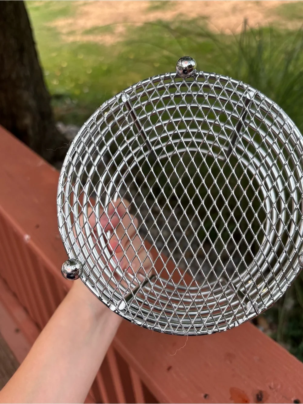 Silver Wire Bathroom Organizer  & Accessory Holder Home Decor